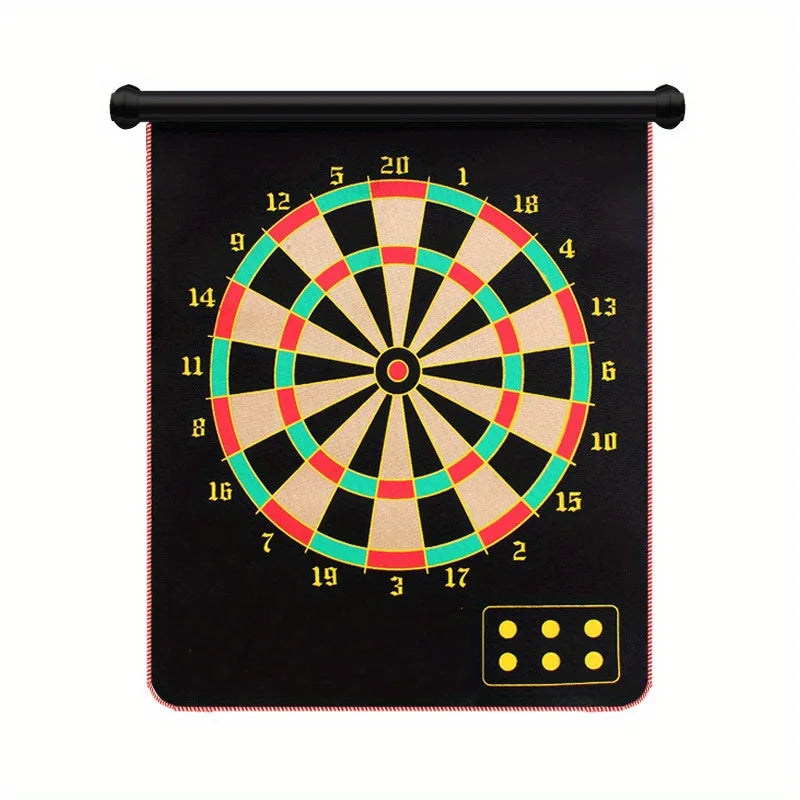12in/15in/17in, Magnetic attraction Double-sided Printed Dart Board With 6 Darts, Professional Dart Target, Outdoor Dart Game Su