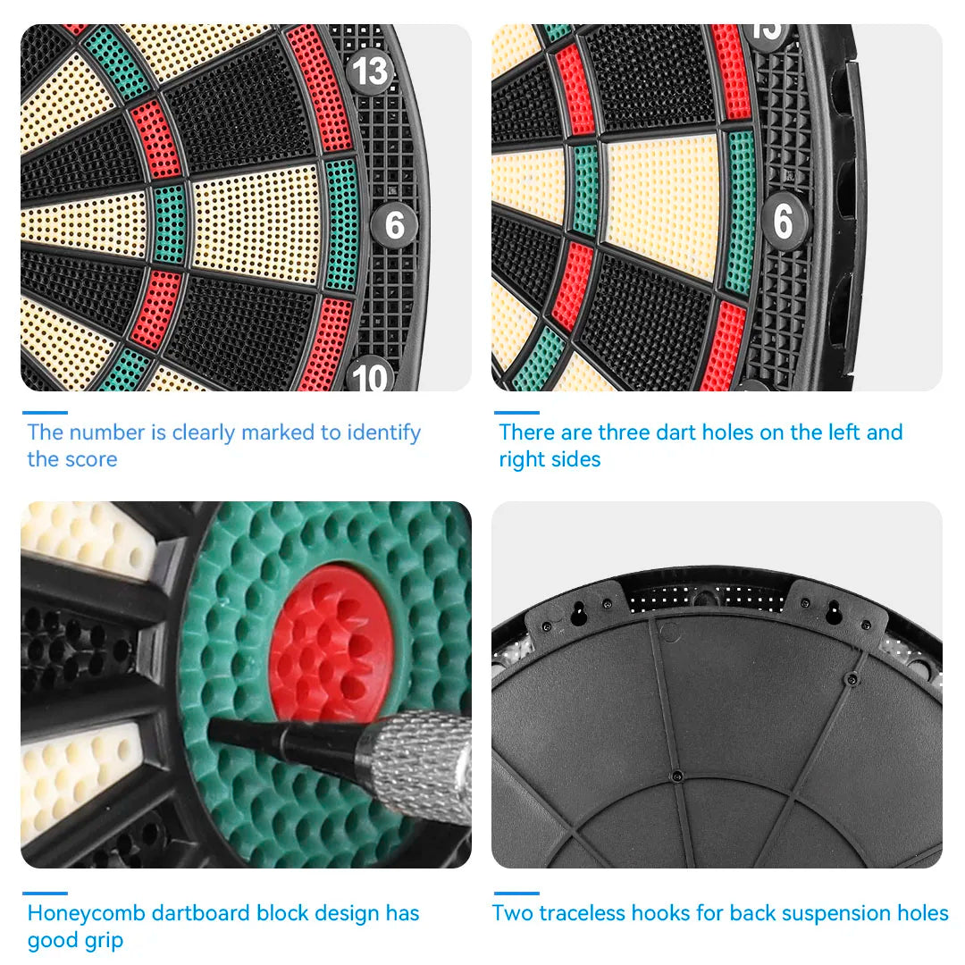 CyeeLife 15.5in Electronic Dart board set with LED,32Games and Multi player play Home Office Bar Outdoor Professional