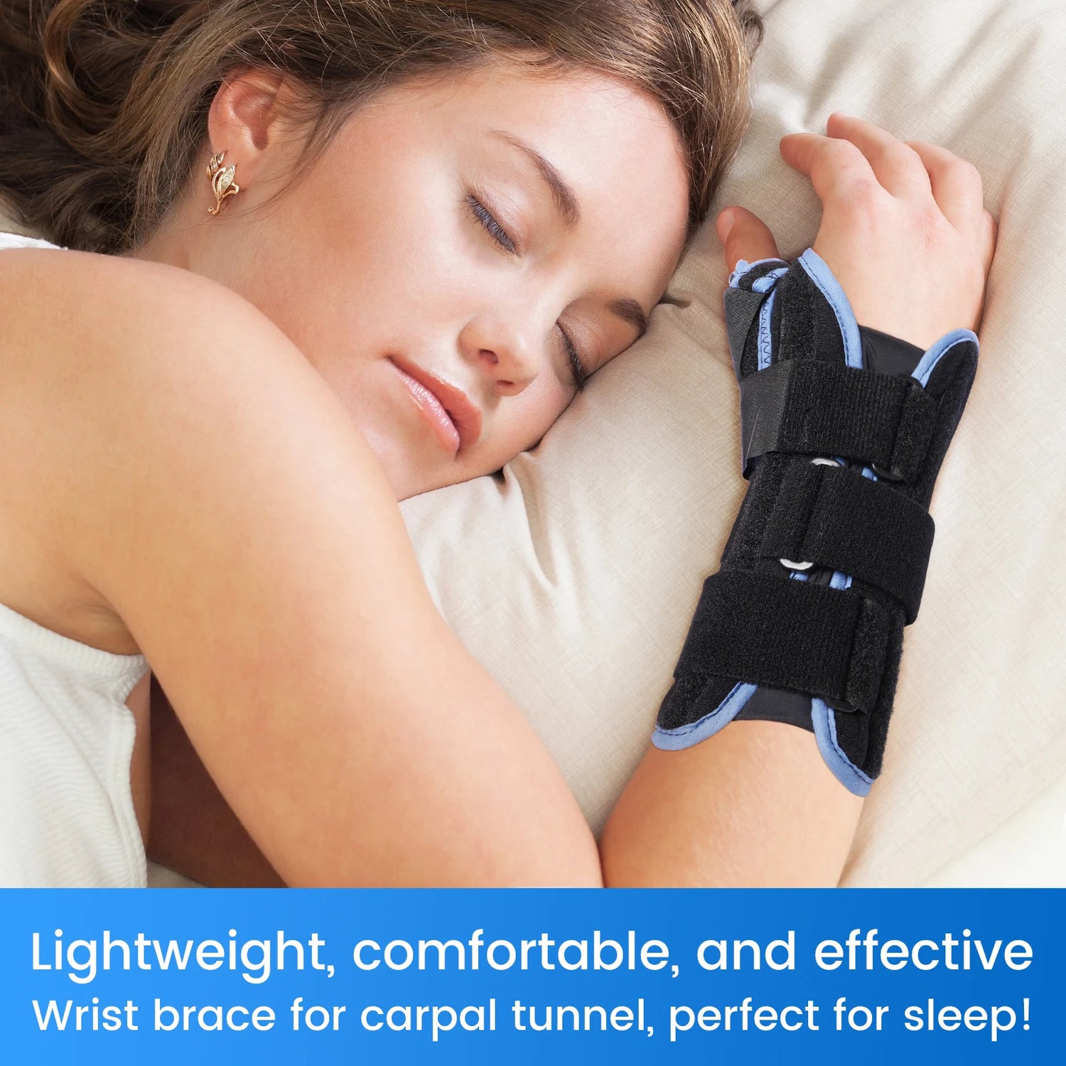 VELPEAU Wrist Splint Medical for Carpal Tunnel Pain, Tendonitis and Arthritis Wrist Brace with Thumb Support Adjustable