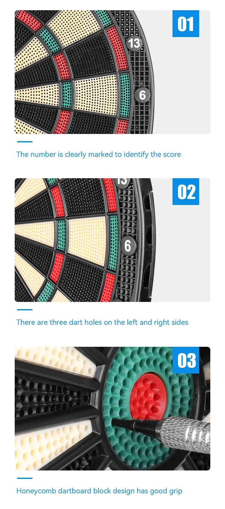 CyeeLife 15.5in Electronic Dart board set with LED,32Games and Multi player play Home Office Bar Outdoor Professional