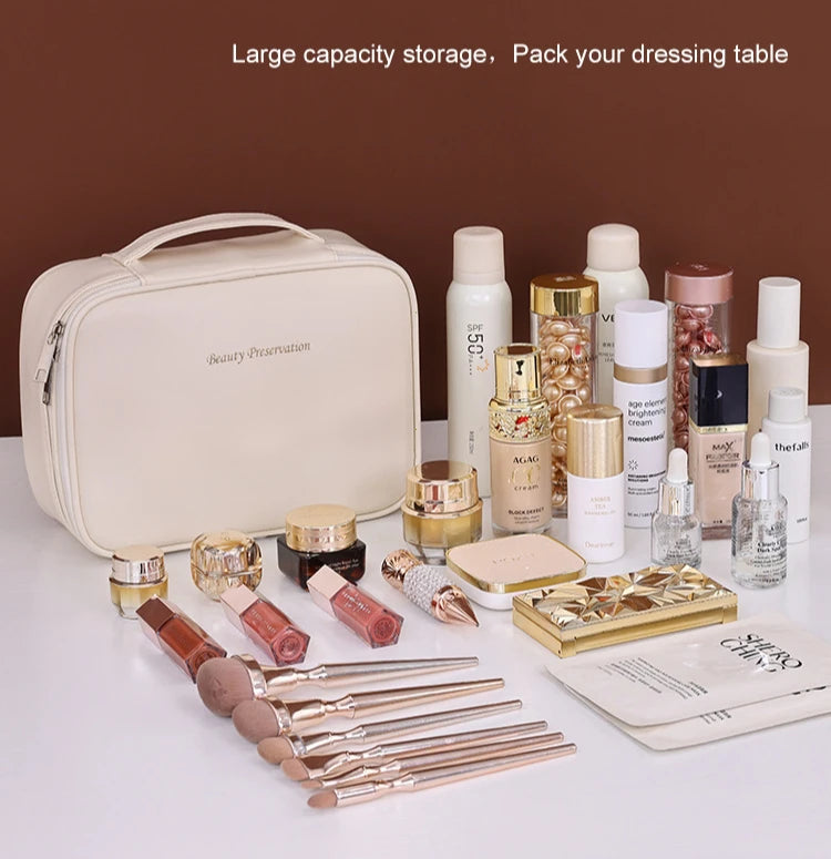 New Women's Cosmetic Bag Portable Storage Bag Large Capacity Luxury Makeup Bag Travel Organizer Essentials Toiletry Bags