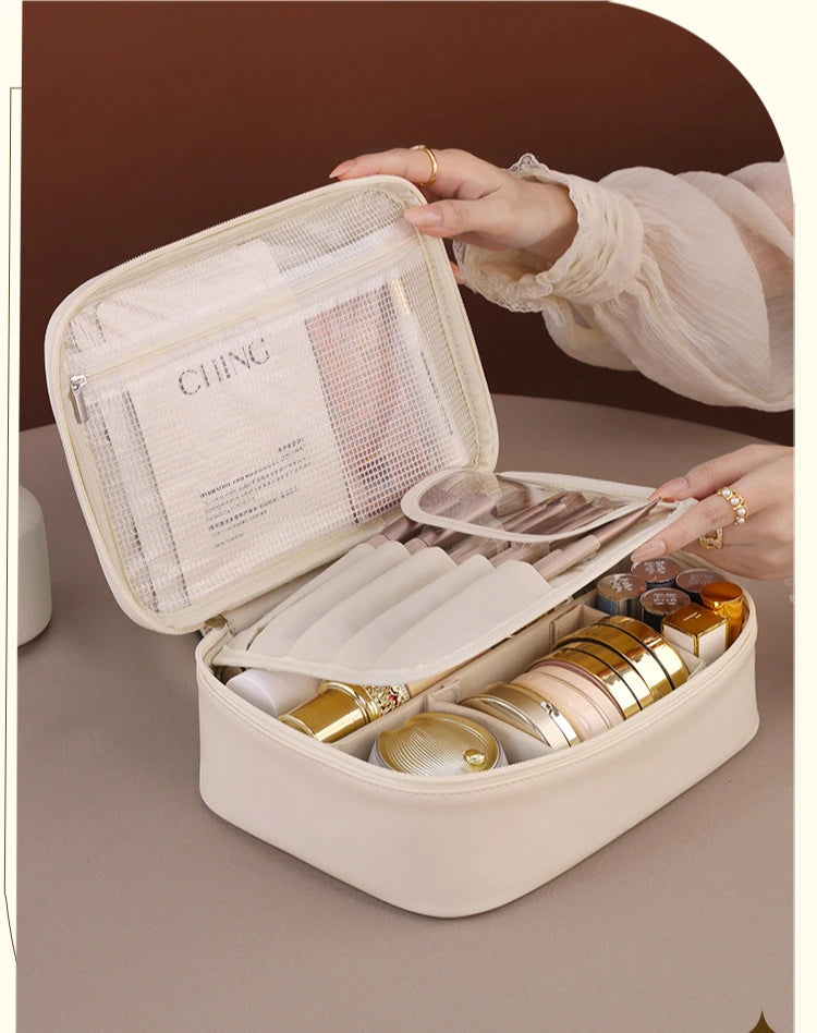 New Women's Cosmetic Bag Portable Storage Bag Large Capacity Luxury Makeup Bag Travel Organizer Essentials Toiletry Bags