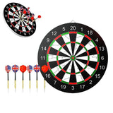Dart Boards for Adults Flocking Board Stable Dartboard Game Set 15in Sports Tournament Thick Game Toys for Indoor/Outdoor