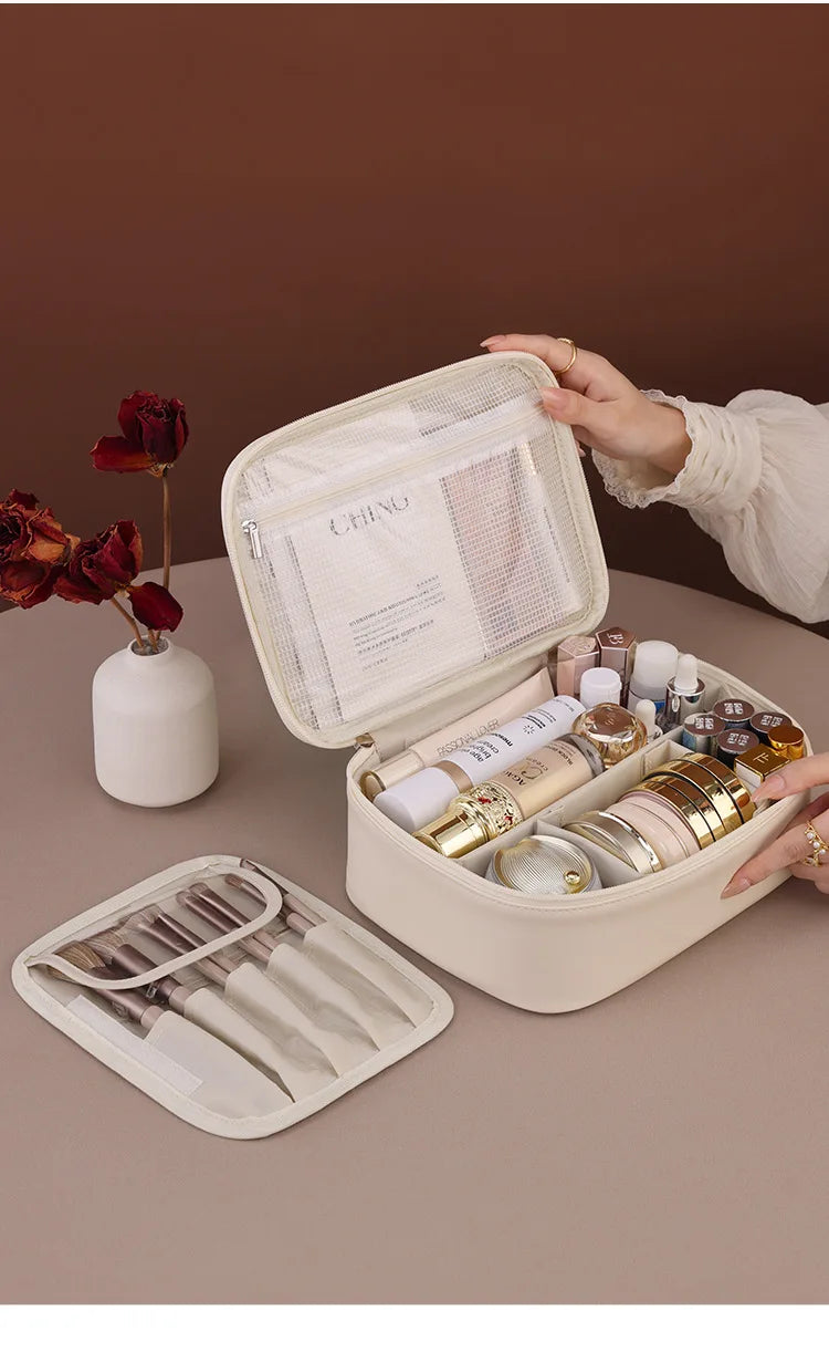 New Women's Cosmetic Bag Portable Storage Bag Large Capacity Luxury Makeup Bag Travel Organizer Essentials Toiletry Bags