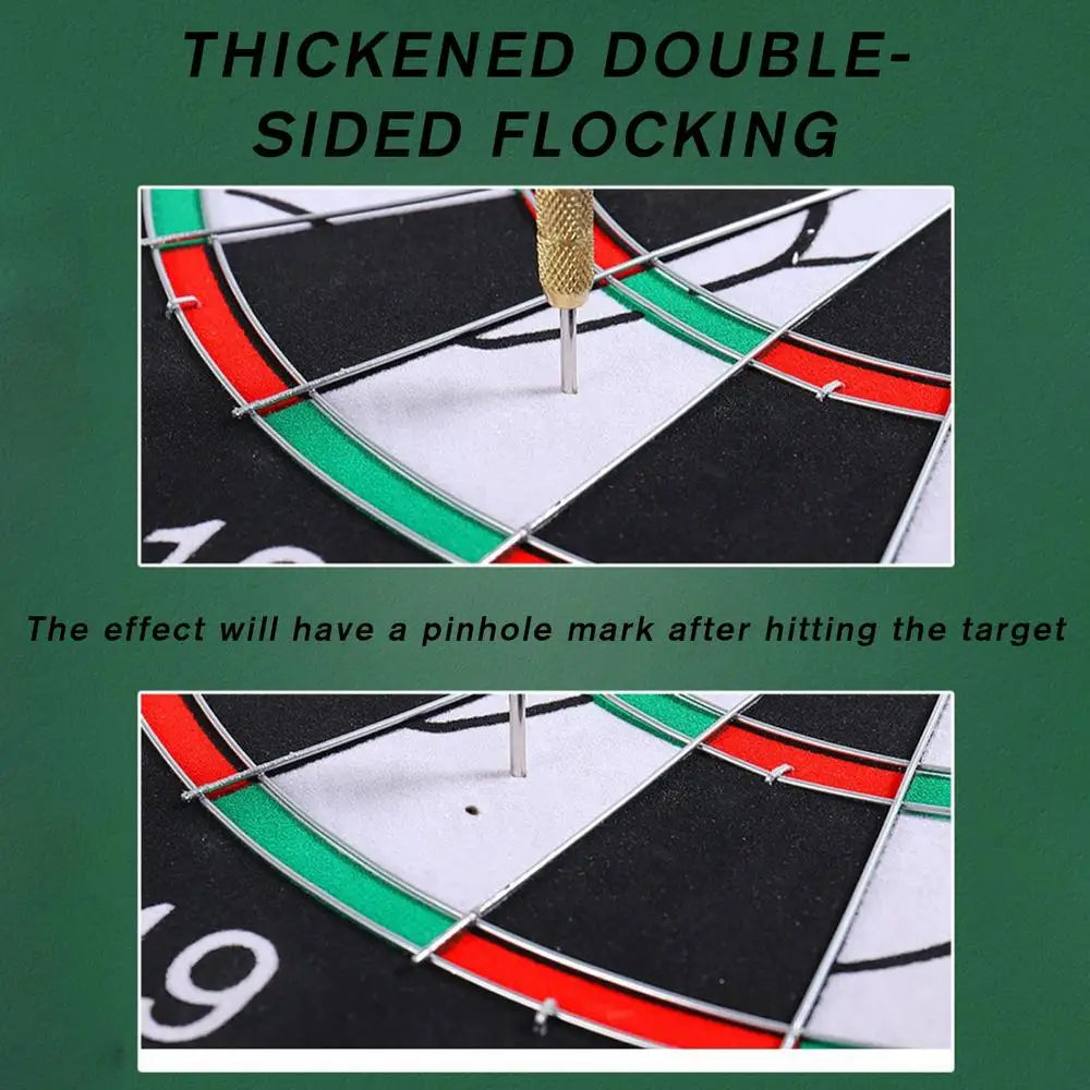 Dart Boards for Adults Flocking Board Stable Dartboard Game Set 15in Sports Tournament Thick Game Toys for Indoor/Outdoor