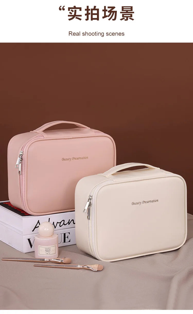 New Women's Cosmetic Bag Portable Storage Bag Large Capacity Luxury Makeup Bag Travel Organizer Essentials Toiletry Bags