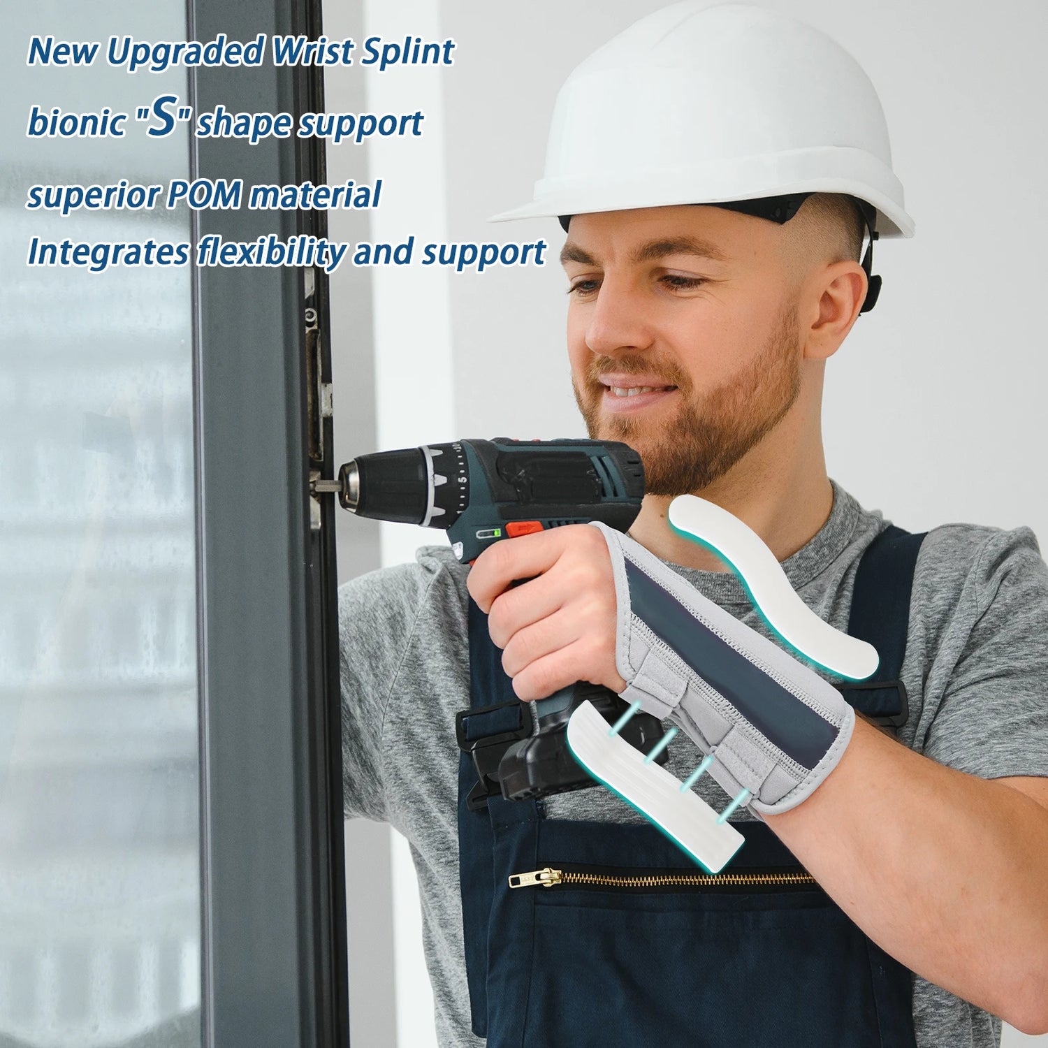 Wrist Brace with Splints for Carpal Tunnel Support Wrist Support Brace for Wrist Pain, Arthritis Tendonitis Sprain Injuries