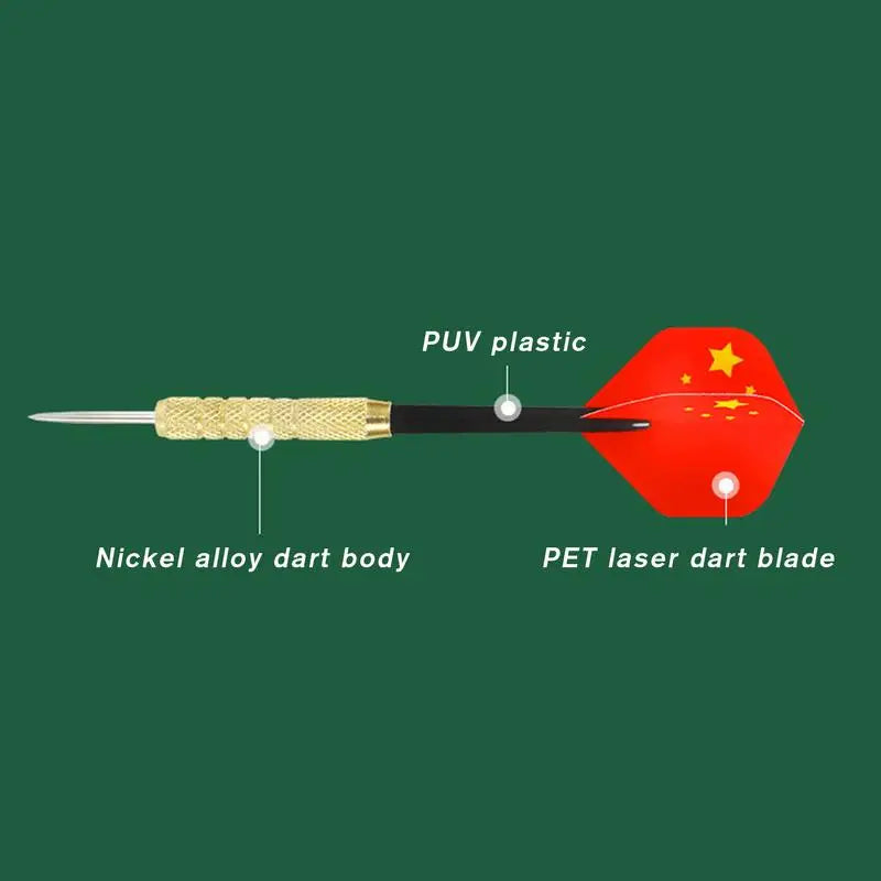 Dart Boards for Adults Flocking Board Stable Dartboard Game Set 15in Sports Tournament Thick Game Toys for Indoor/Outdoor