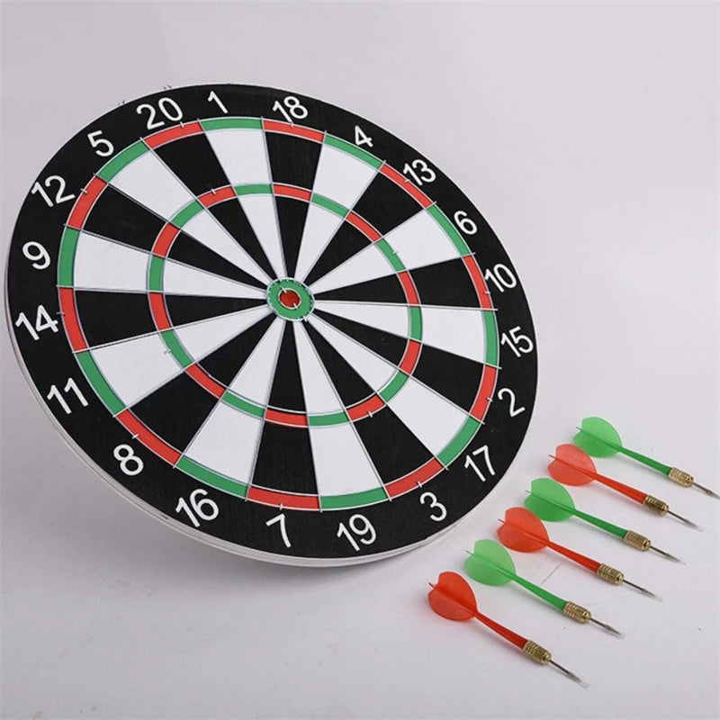 12/15/17 Inches Dart Board Game Set With Dart Needles Double-sided Hanging Dartboard Indoor Entertainment For Family & Friends