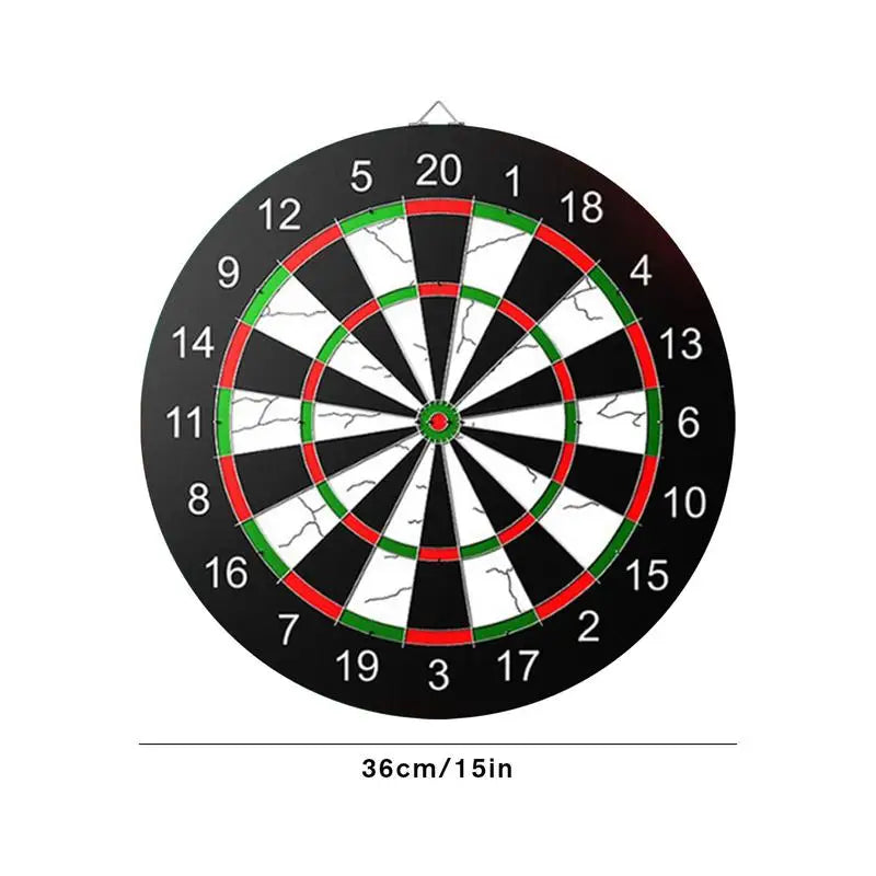 Dart Boards for Adults Flocking Board Stable Dartboard Game Set 15in Sports Tournament Thick Game Toys for Indoor/Outdoor