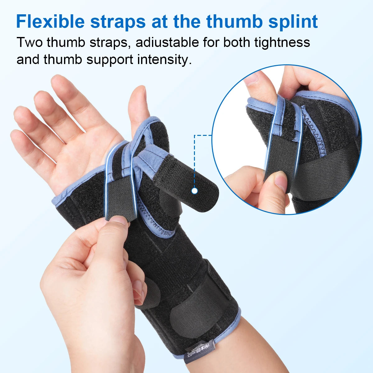 VELPEAU Wrist Splint Medical for Carpal Tunnel Pain, Tendonitis and Arthritis Wrist Brace with Thumb Support Adjustable