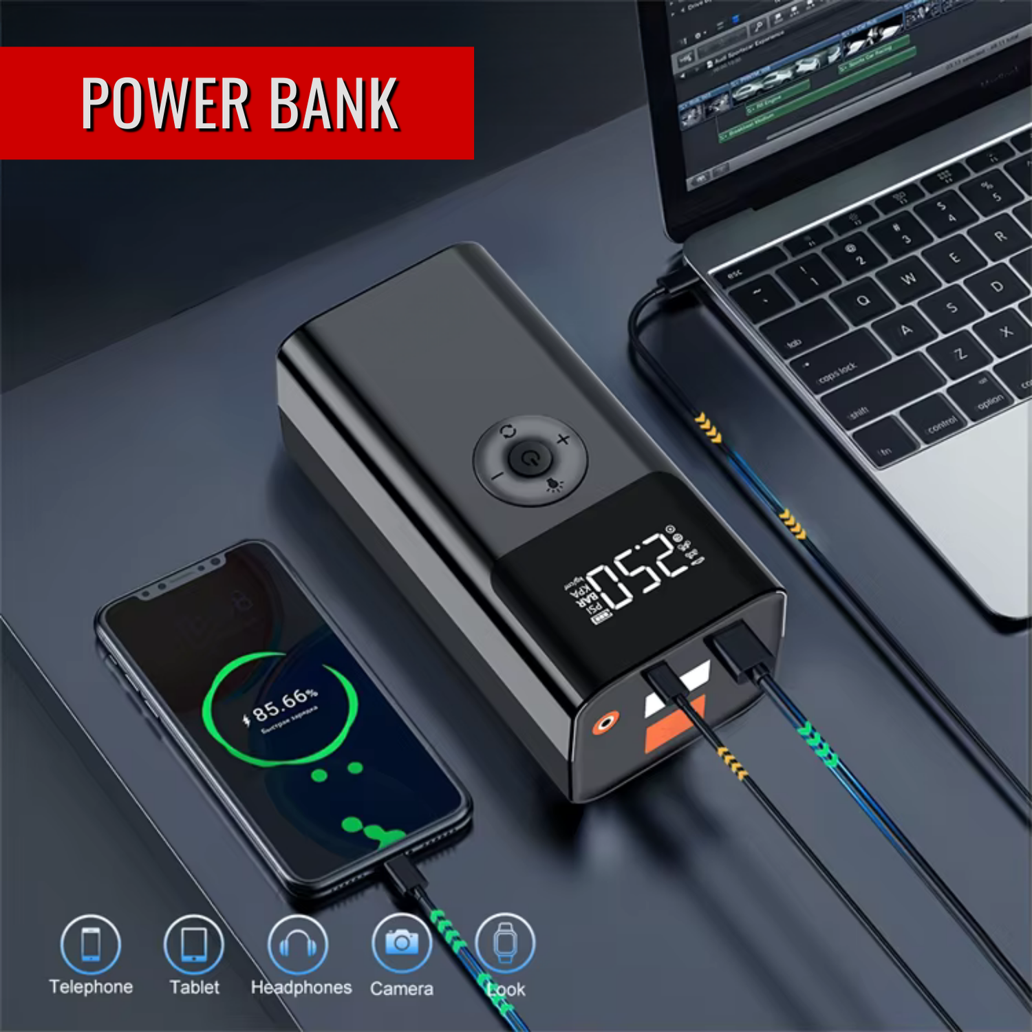 WYNDO 4 in 1 Jump Starter
