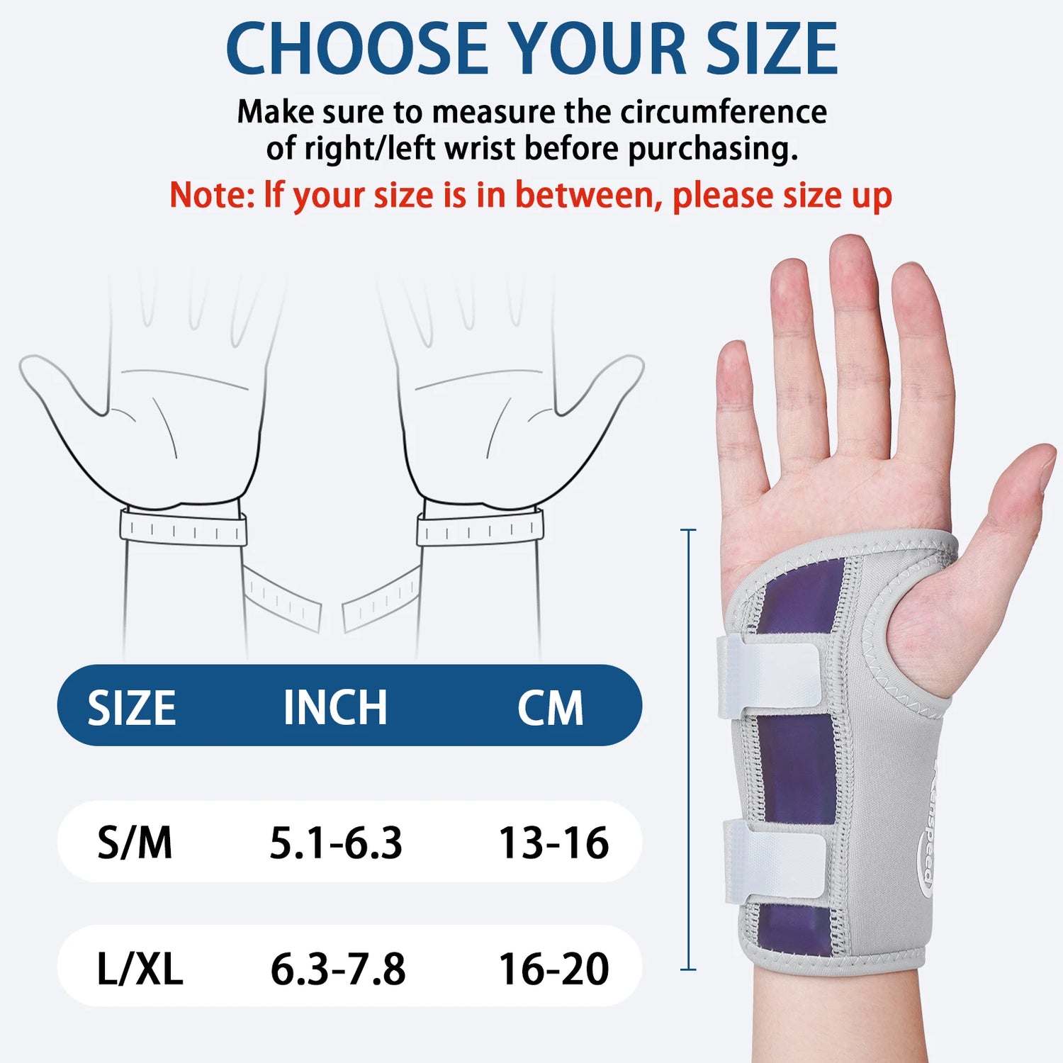 Wrist Brace with Splints for Carpal Tunnel Support Wrist Support Brace for Wrist Pain, Arthritis Tendonitis Sprain Injuries