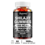 Shilajit Gummies - Energy Level, Memory and Focus Support Relieve Stress Overall Health