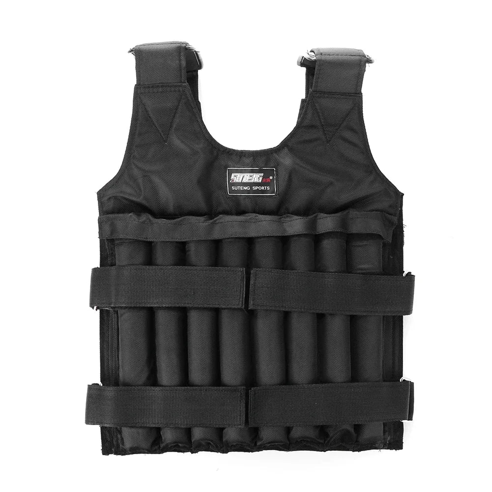 3-50KG Durable Weighted Vest Adjustable Weight Training Exercise Waistcoat Jacket Sand Clothing Boxing Fitness Equipment