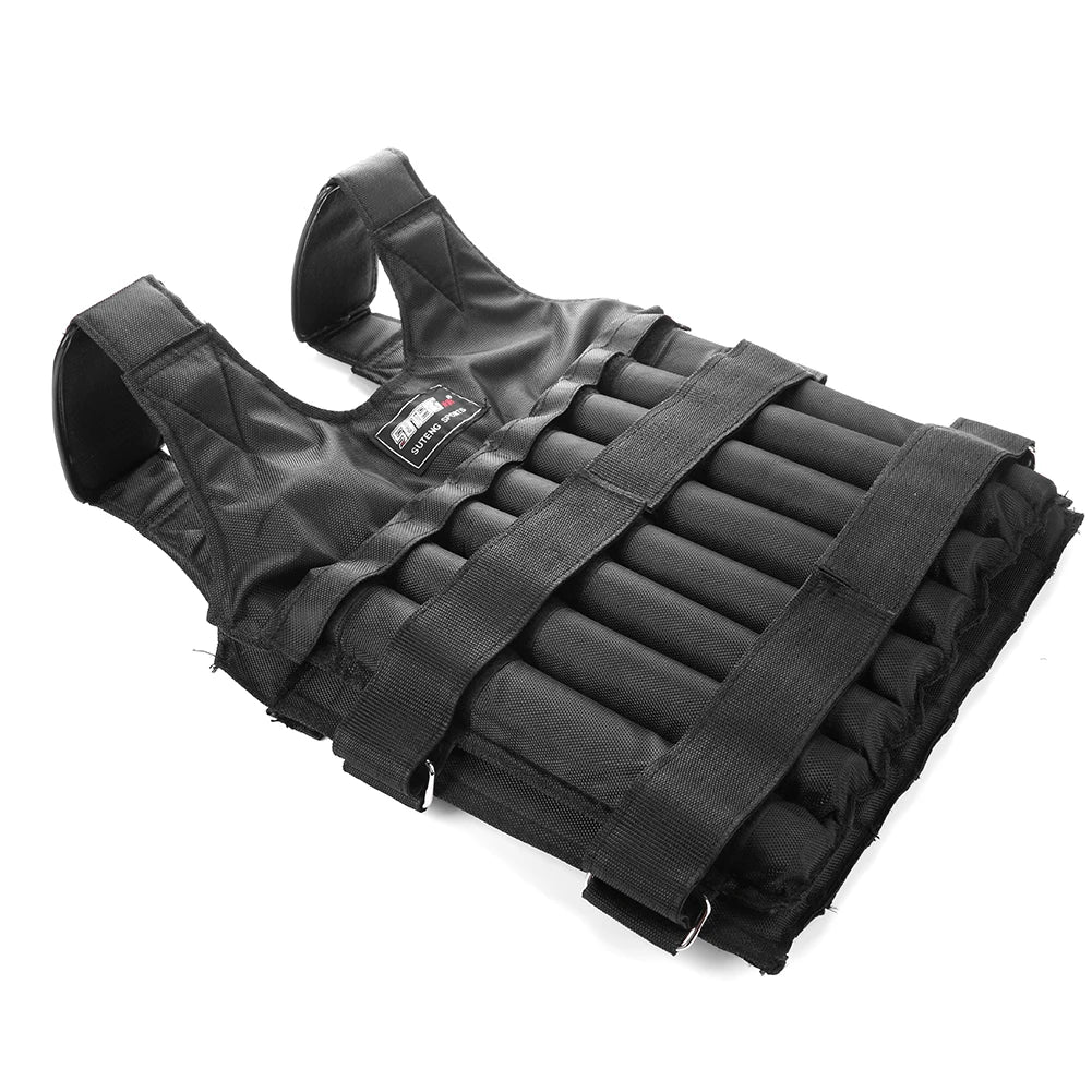 3-50KG Durable Weighted Vest Adjustable Weight Training Exercise Waistcoat Jacket Sand Clothing Boxing Fitness Equipment