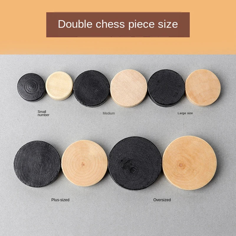 International Chess 3-in-1 Wooden Chess Set Toy Educational Brain Training Folding Board Game for Children High-end Gift
