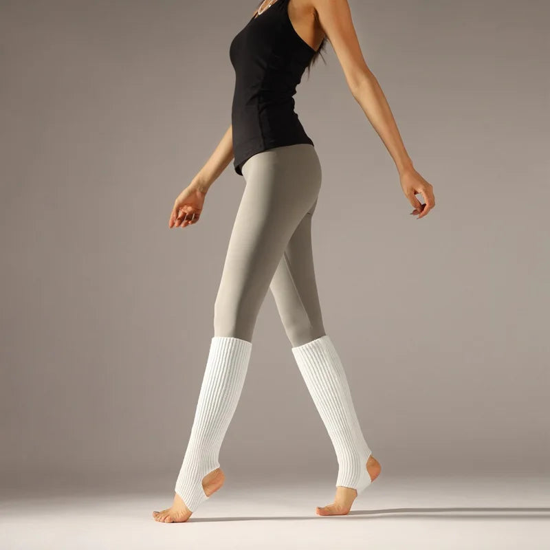 Women Leg Warmers Winter Girl Female Leg Cover For Gym Fitness y2k Wool Latin Dance Ballet Yoga Loose Socks Long Stocking