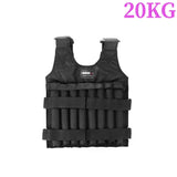 3-50KG Durable Weighted Vest Adjustable Weight Training Exercise Waistcoat Jacket Sand Clothing Boxing Fitness Equipment
