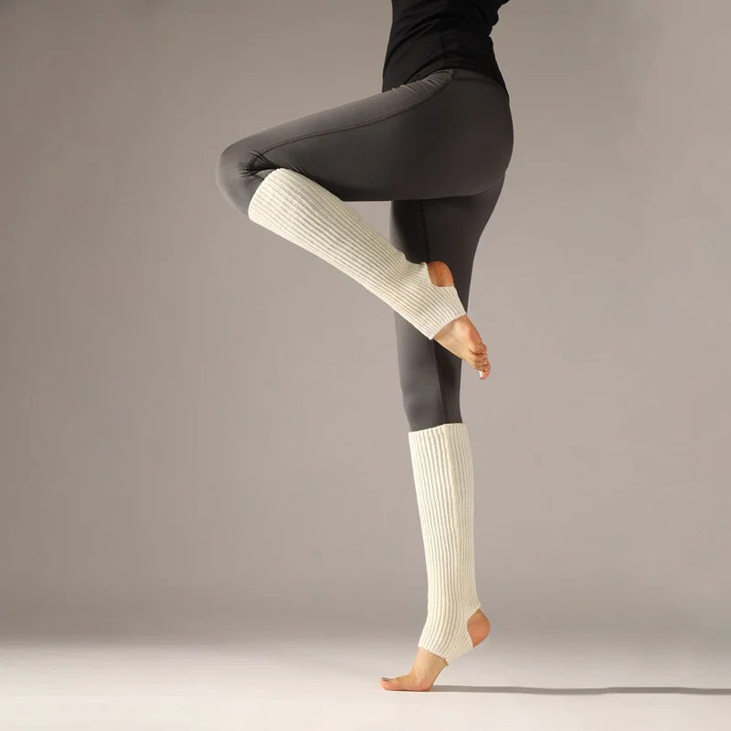 Women Leg Warmers Winter Girl Female Leg Cover For Gym Fitness y2k Wool Latin Dance Ballet Yoga Loose Socks Long Stocking