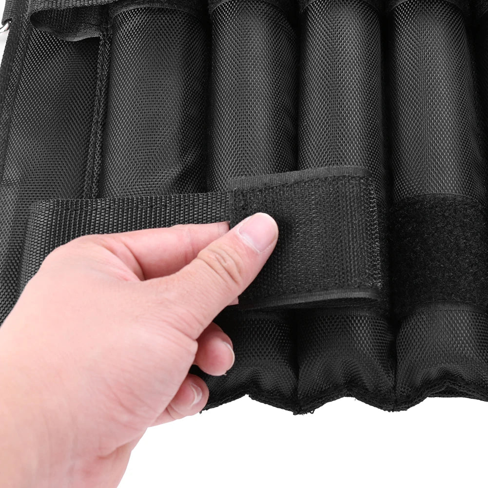 3-50KG Durable Weighted Vest Adjustable Weight Training Exercise Waistcoat Jacket Sand Clothing Boxing Fitness Equipment